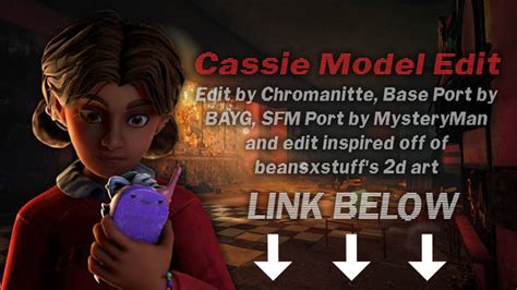 Cassie Model Edit Release Blender 3.6 and SFM.